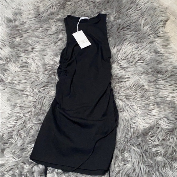Zara Ribbed Top with Gathered Details Top - Picture 2 of 10